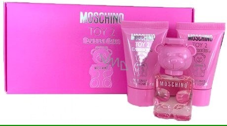 [S] PERFUME MOSCHINO TOY 2 BUBBLE GUM GIFT SET 5ML + SHOWER GEL 25 ML + LOTION 25ML  (SIN743)