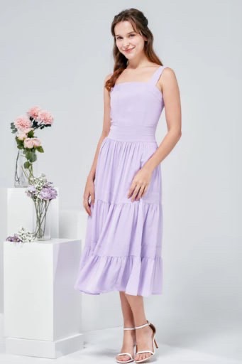 [SG] LAFLEUR AZALEA CHIFFON DRESS PURPLE (SLF13)