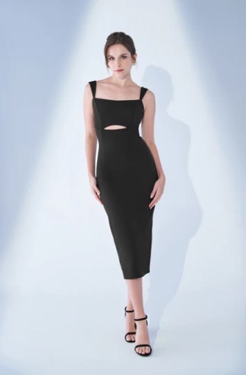 [SG] LAFLEUR ROSELLA MID CUT OUT DRESS BLACK (SLF18)