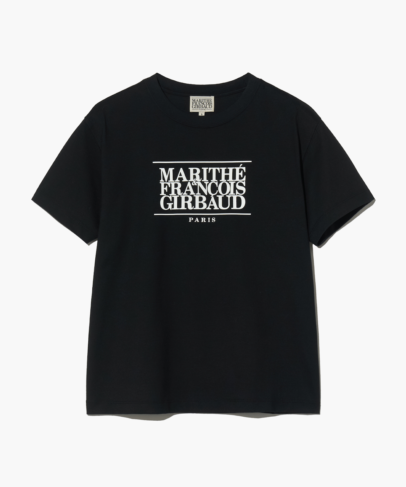 [S] MARITHE CLASSIC LOGO TEE,BLACK  (SIN667)