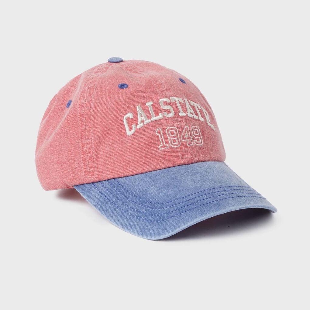 [S] WHO.A.U WASHED COLORBLOCK BALL CAP,(25)PINK,FREE  (SIN314)