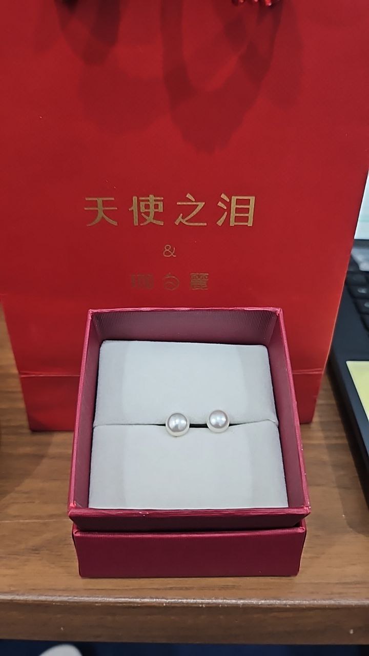 [S] ANGELPEARLE FRESHWATER PEARL EARRINGS STUDS  (SIN803)