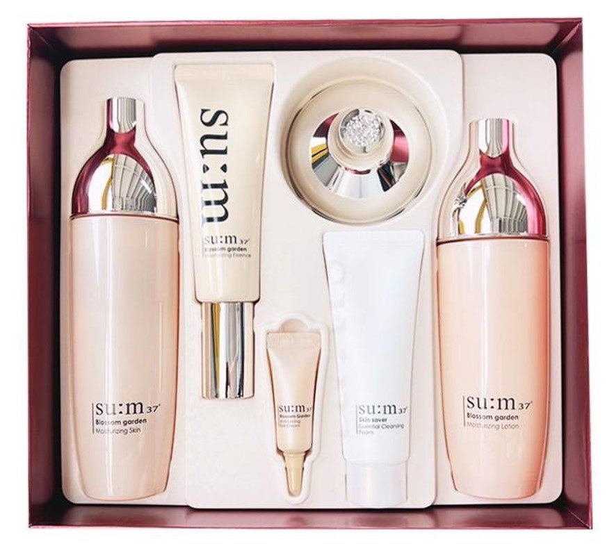 [S] SKINCARE COSMETICS SU:M37° BLOSSOM GARDEN SPECIAL 3PC SET  (SIN677)