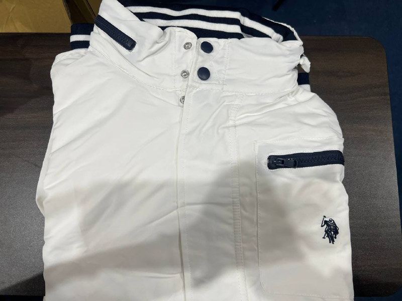 [S] US POLO WIND BREAKER,WHITE  (SIN476)