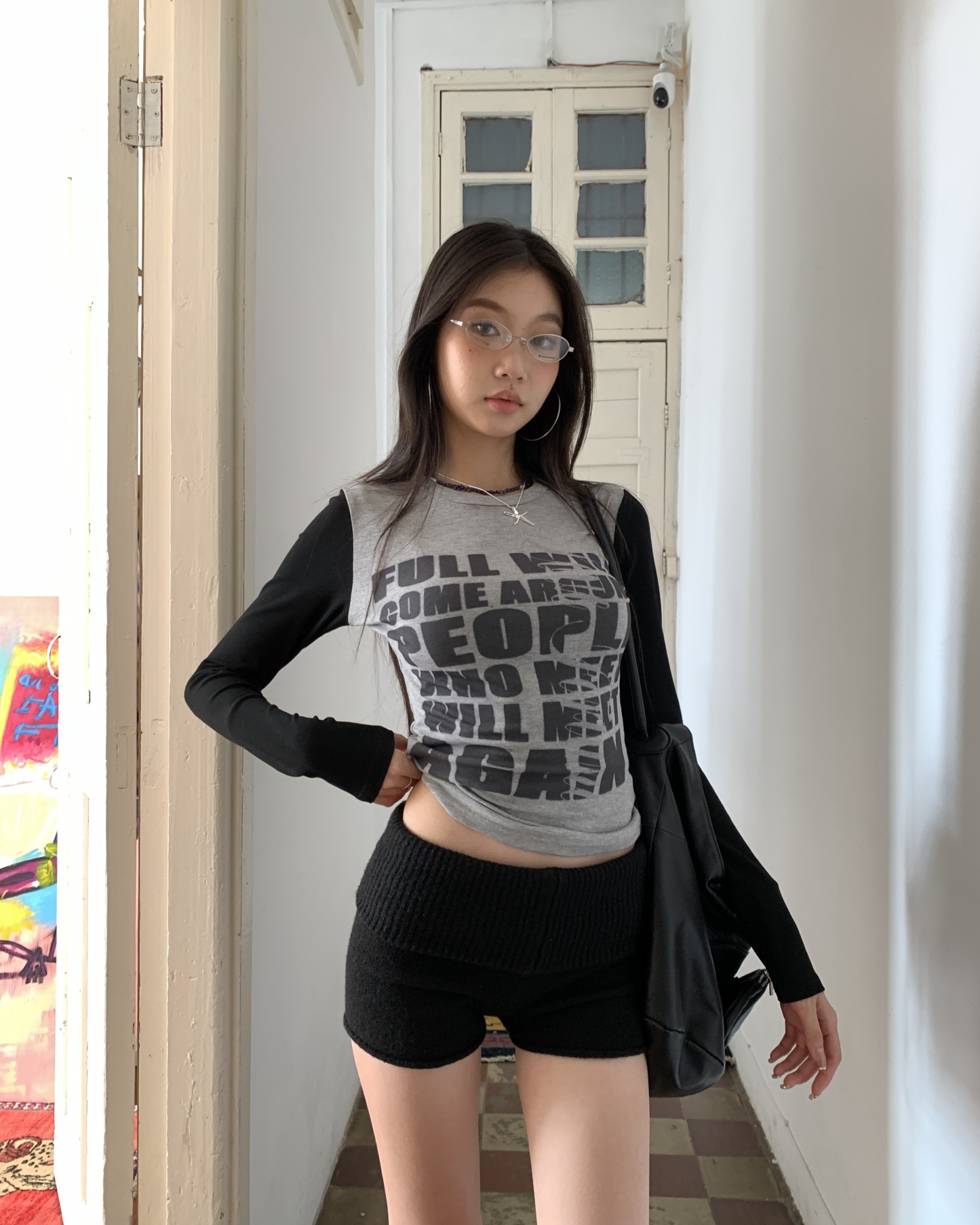 Long sleeve slim fit t-shirt