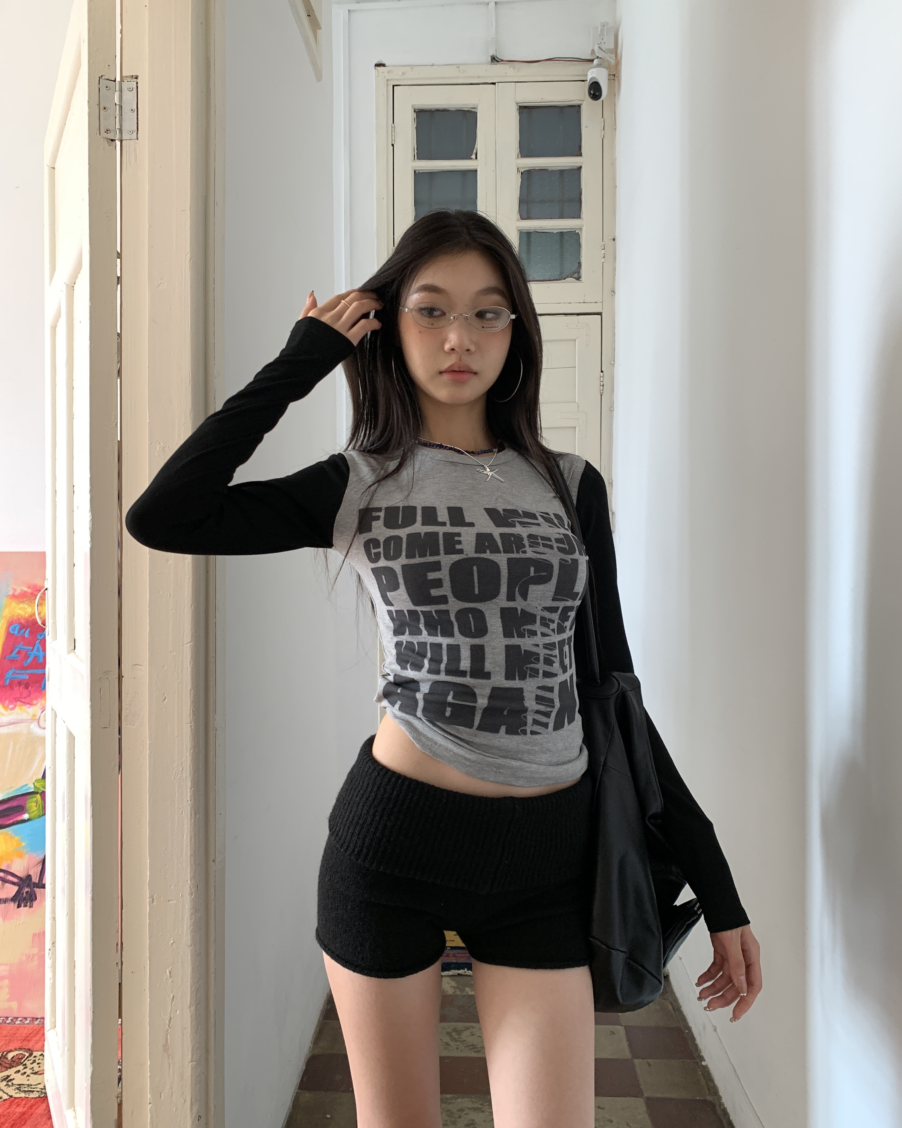 Long sleeve slim fit t-shirt