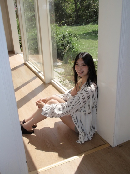 Women's long-sleeved shirt, multi-colored stripes, comfortable to wear, easy to match, new fashion