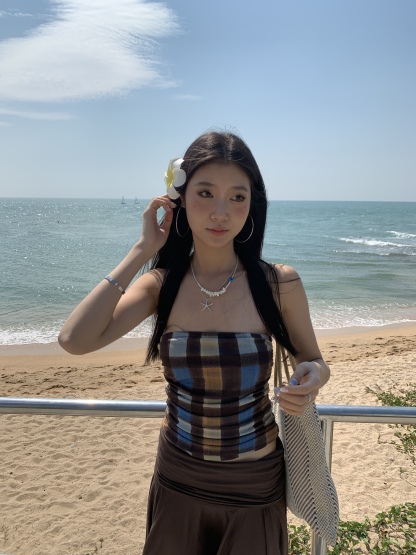 Mid-length Modal fabric half skirt, asymmetrical design, folded edges, pleated, medium length