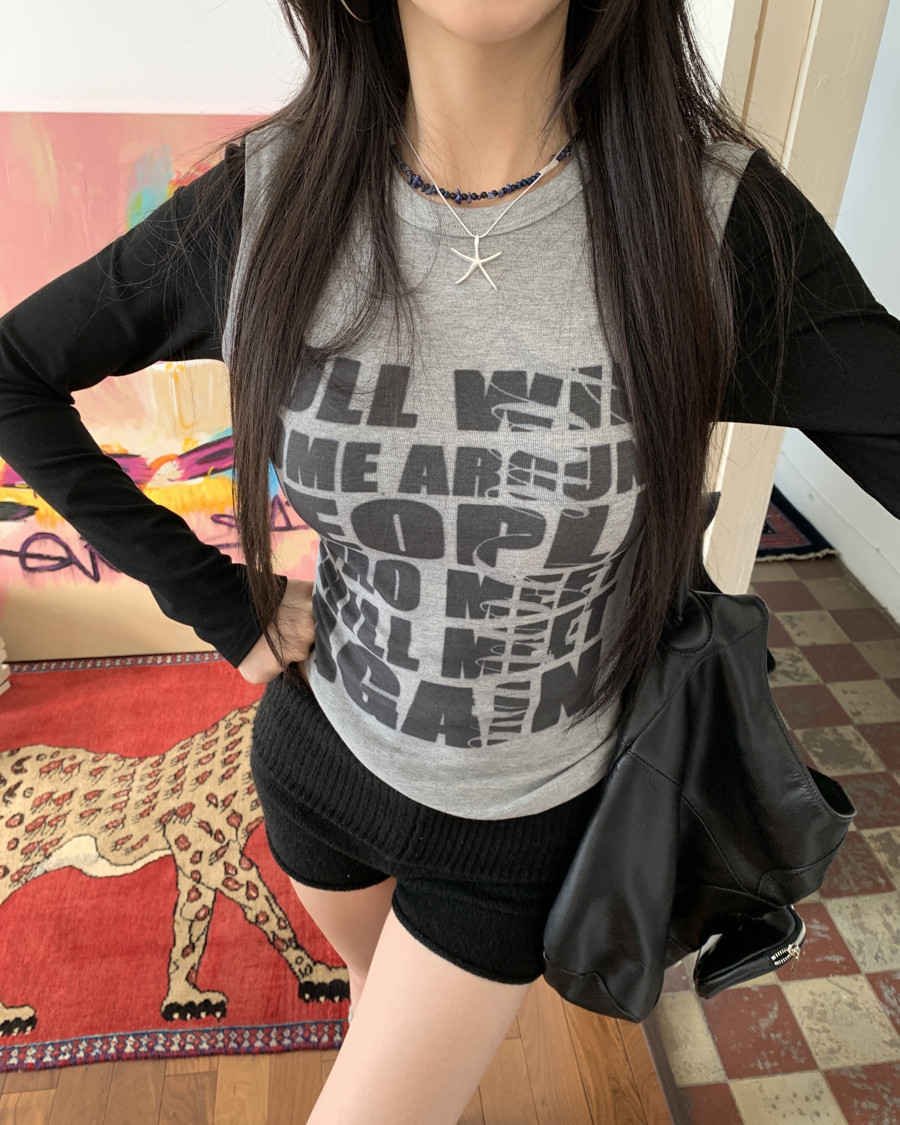 Long sleeve slim fit t-shirt