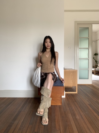 Women's vintage plaid skirt