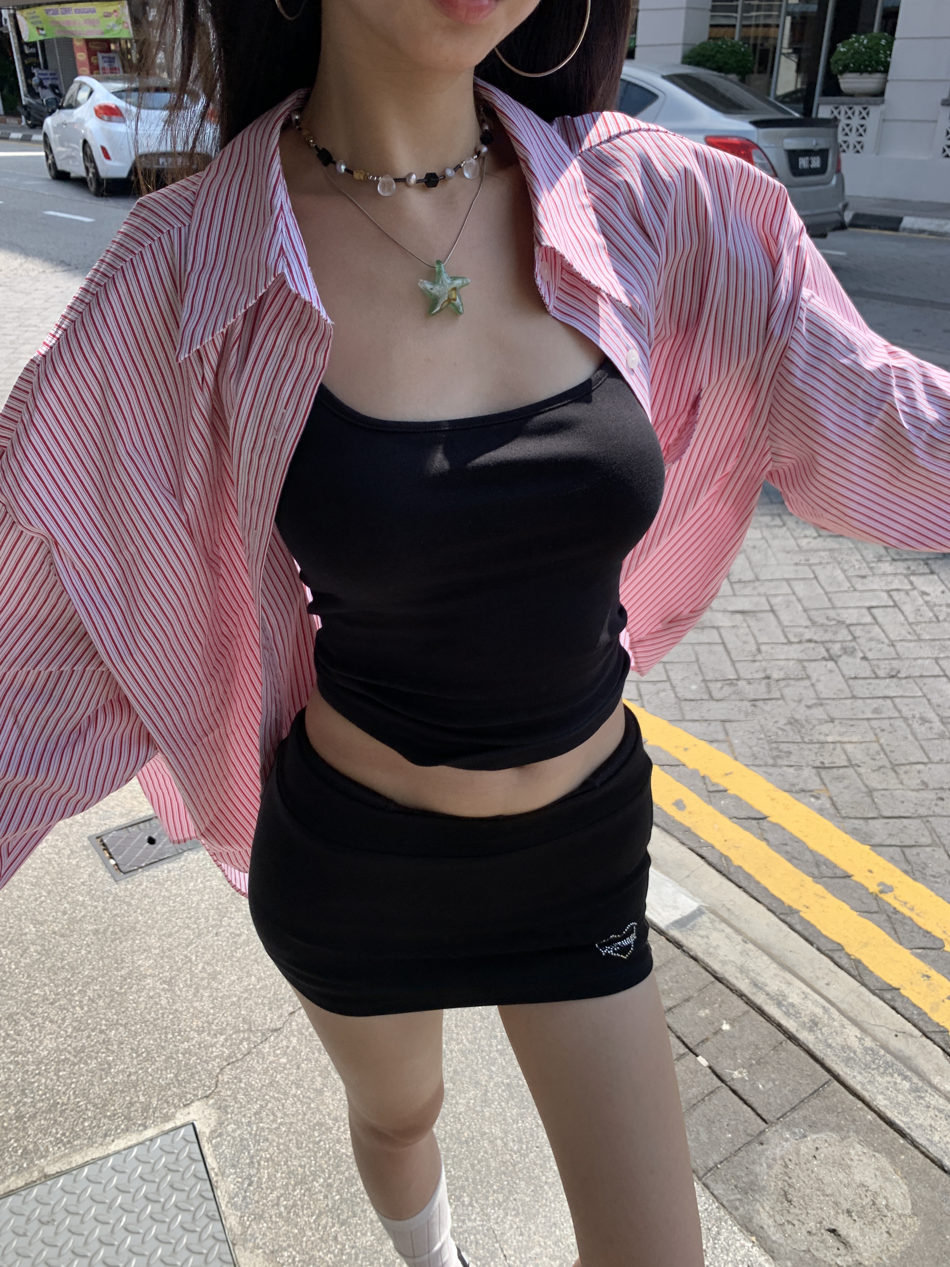 Blue pattern long sleeve sun protection shirt, lazy style, casual holiday