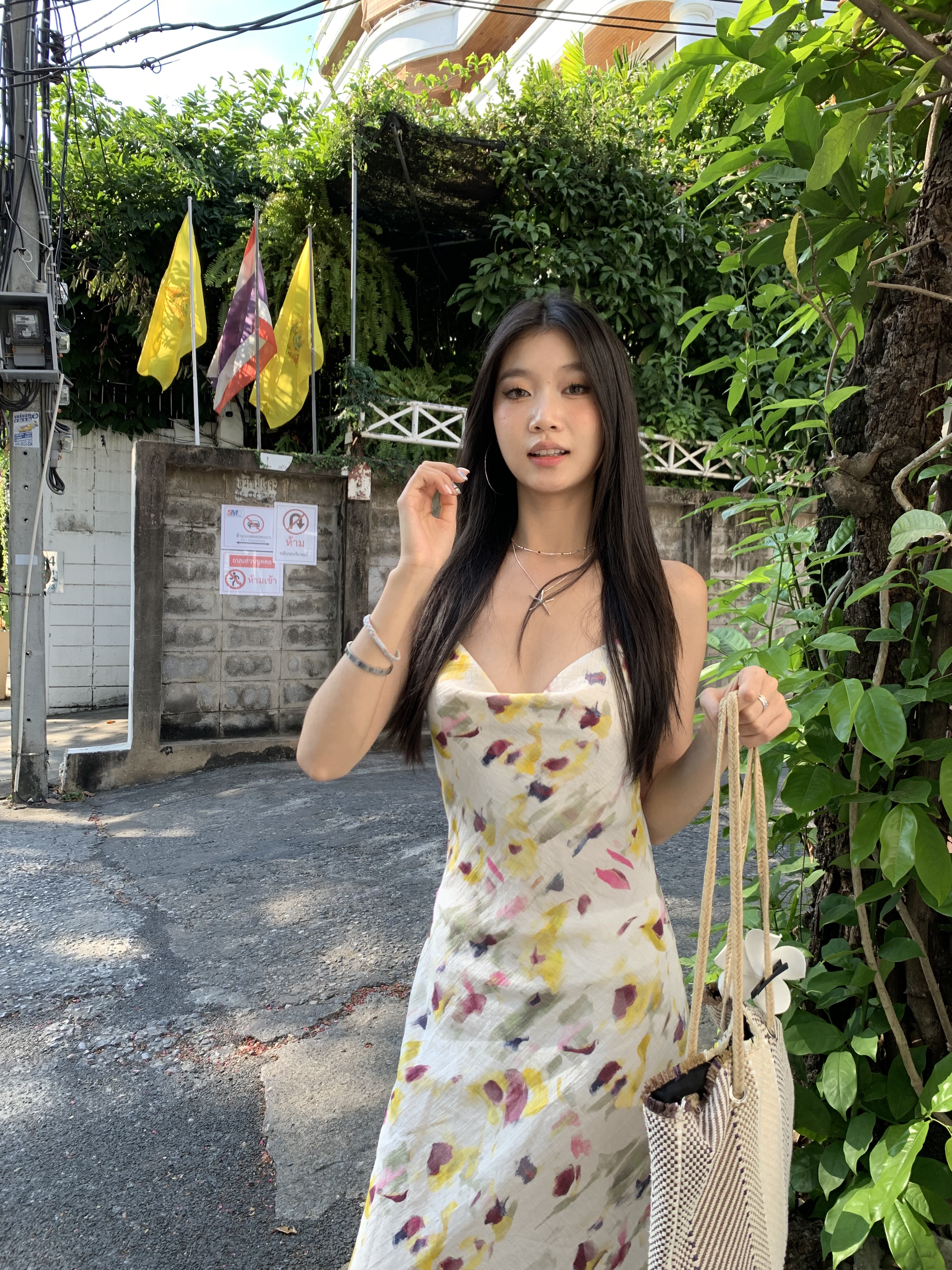 Backless strapless dress, gradient pattern, fishtail dress, comfortable to wear for summer