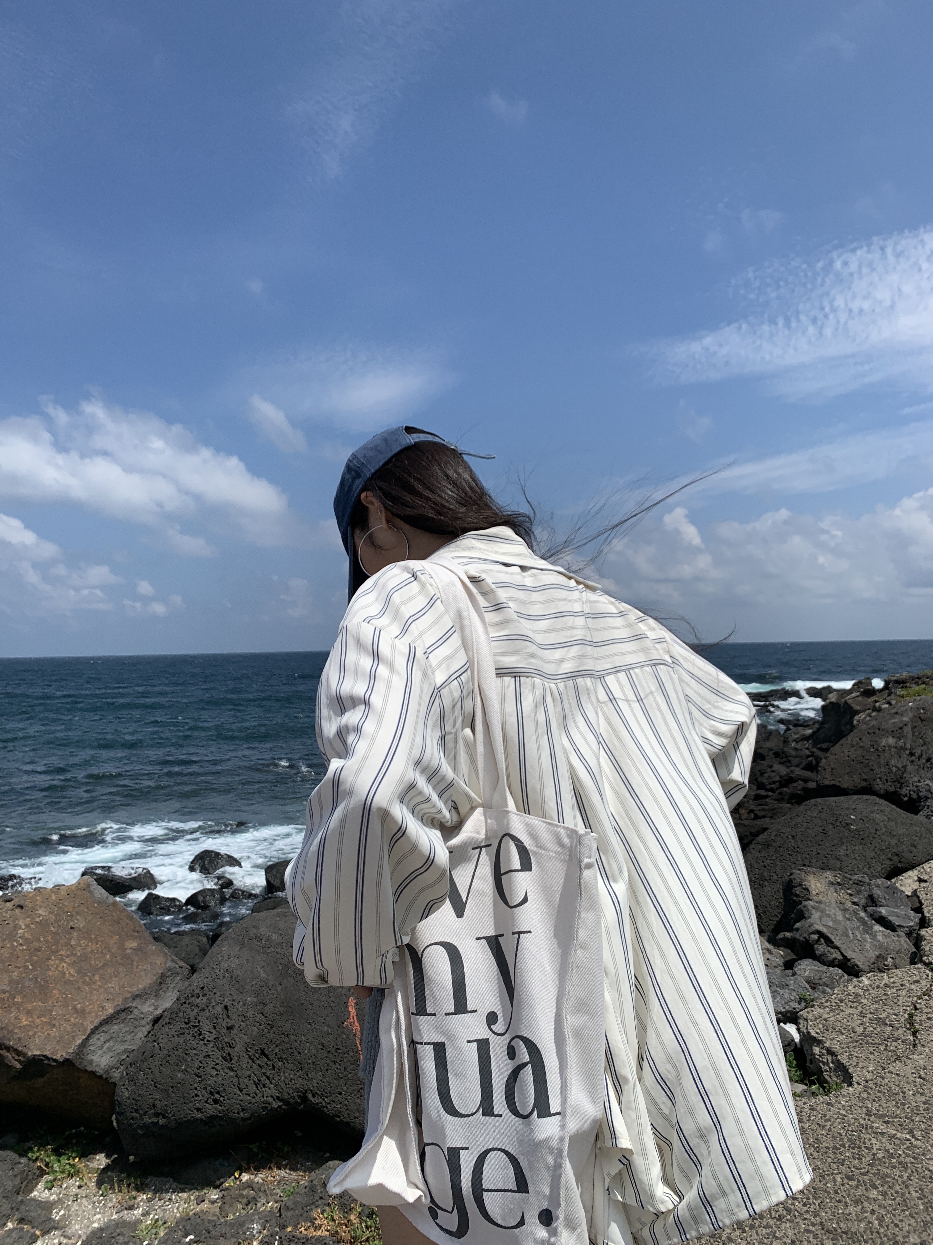 Soft white long-sleeved shirt for autumn