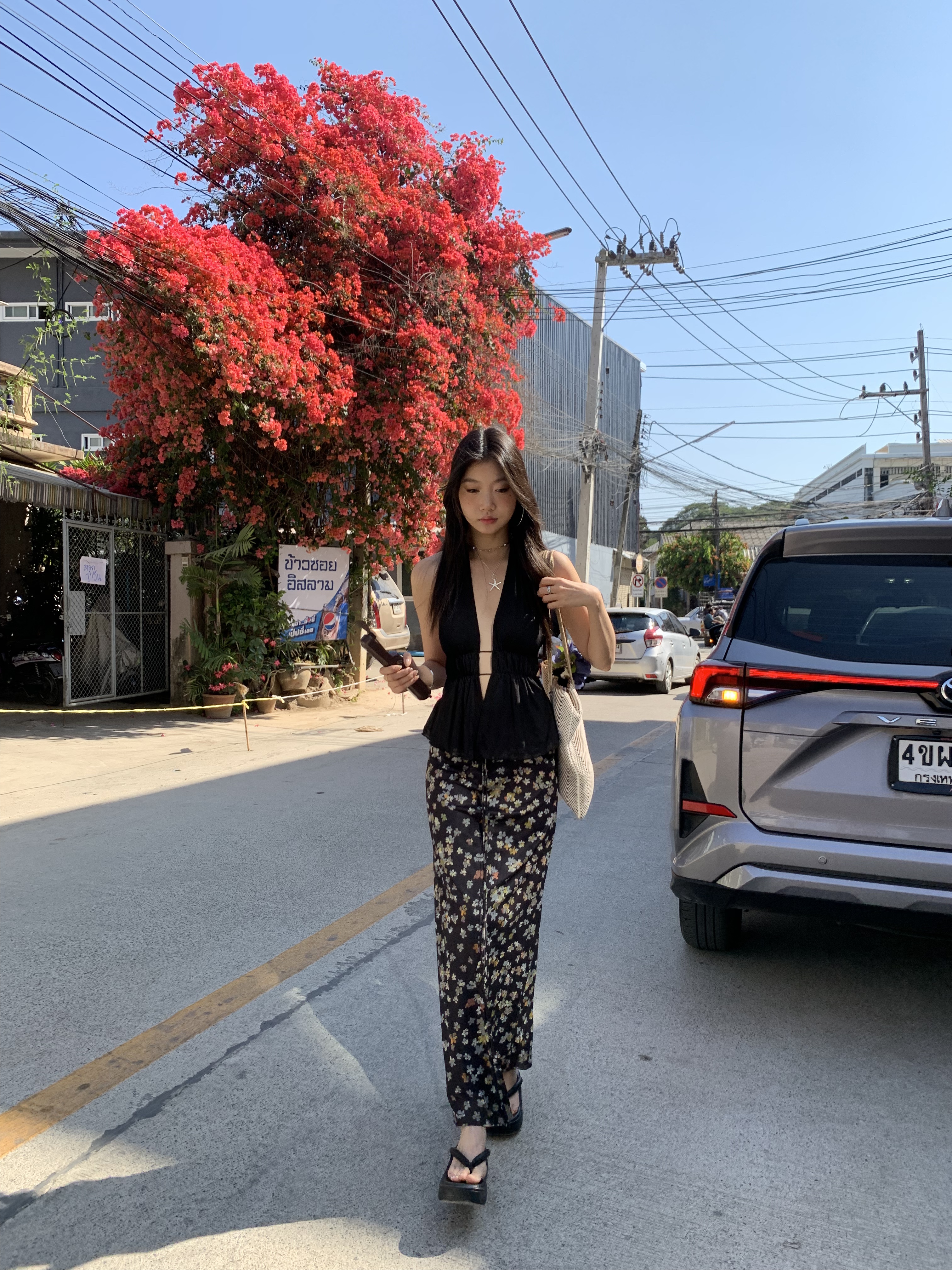 High waisted fishtail skirt