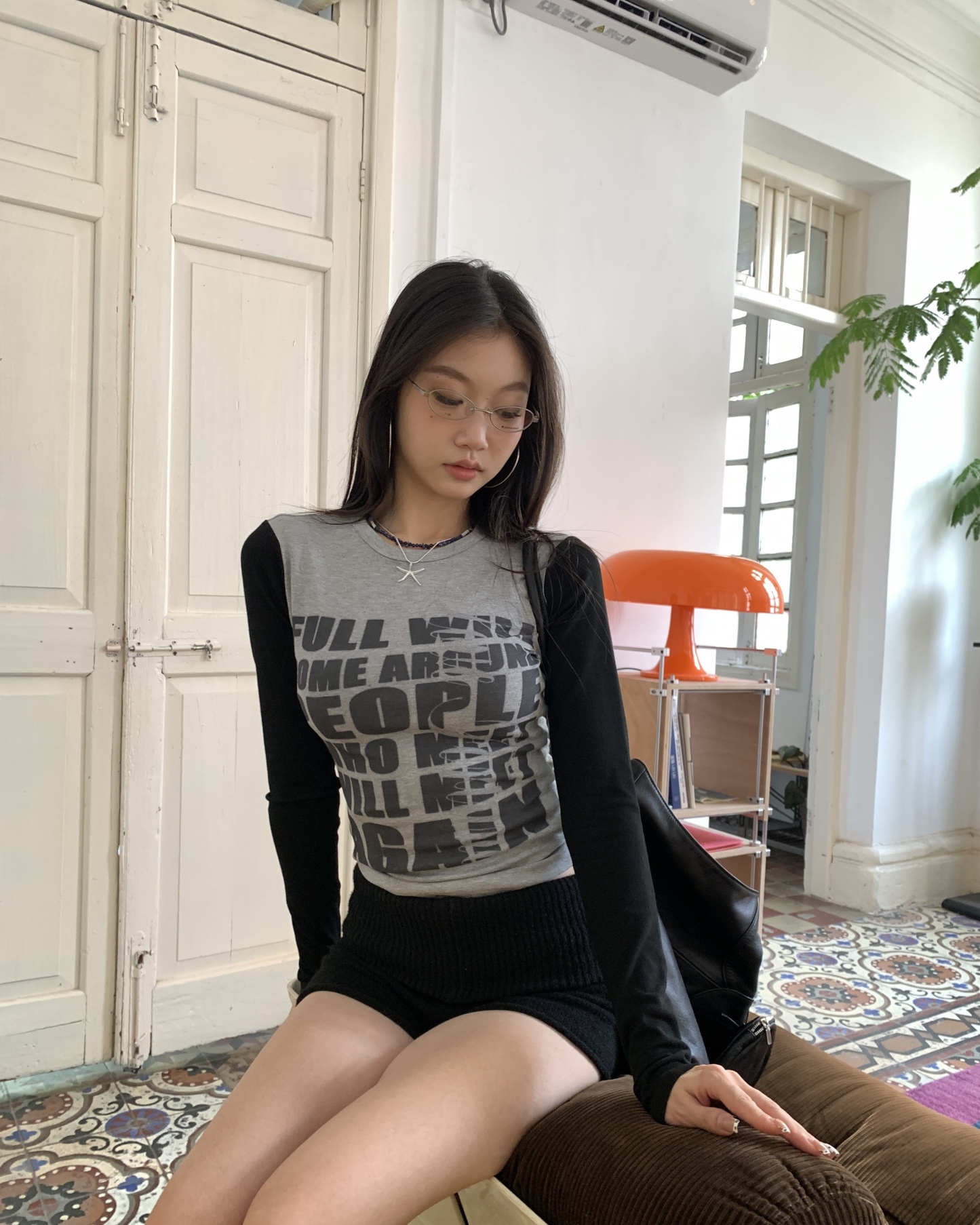 Long sleeve slim fit t-shirt