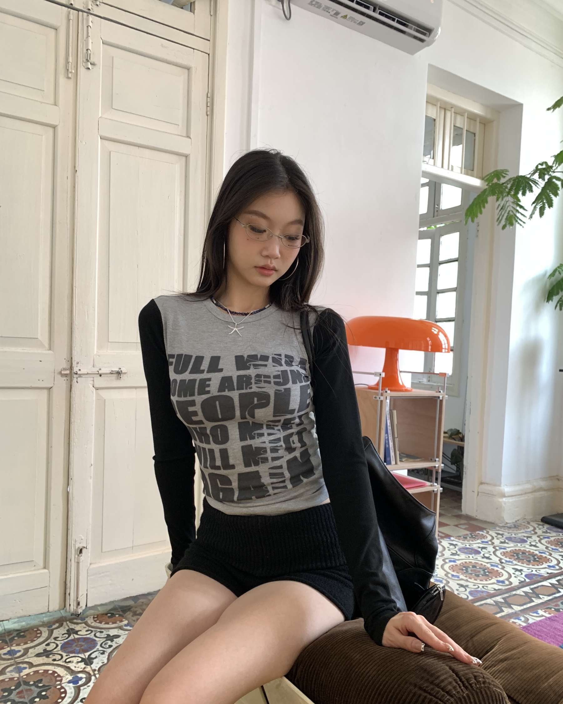 Long sleeve slim fit t-shirt
