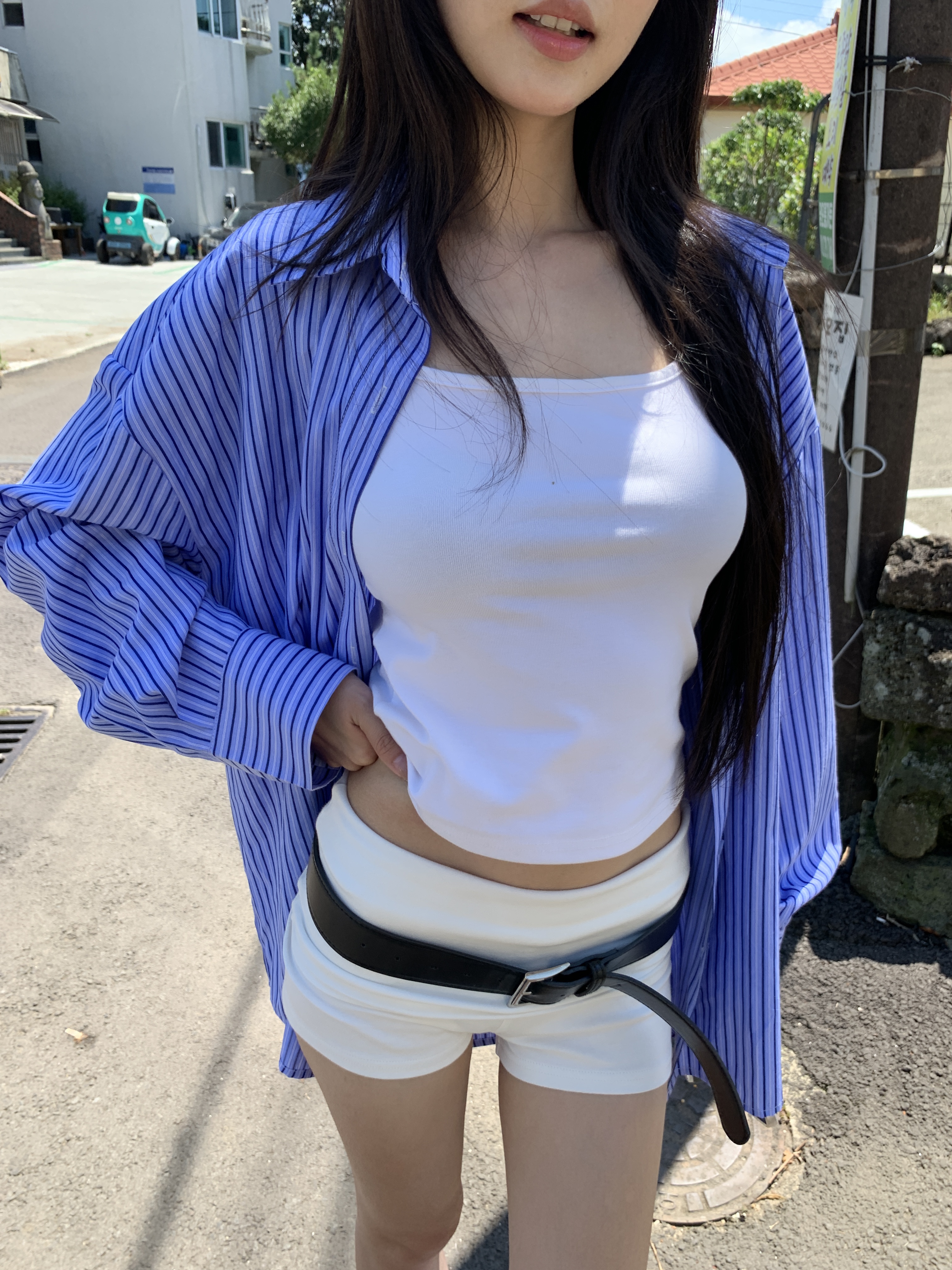 New Look, simple Korean style long-sleeved collared shirt