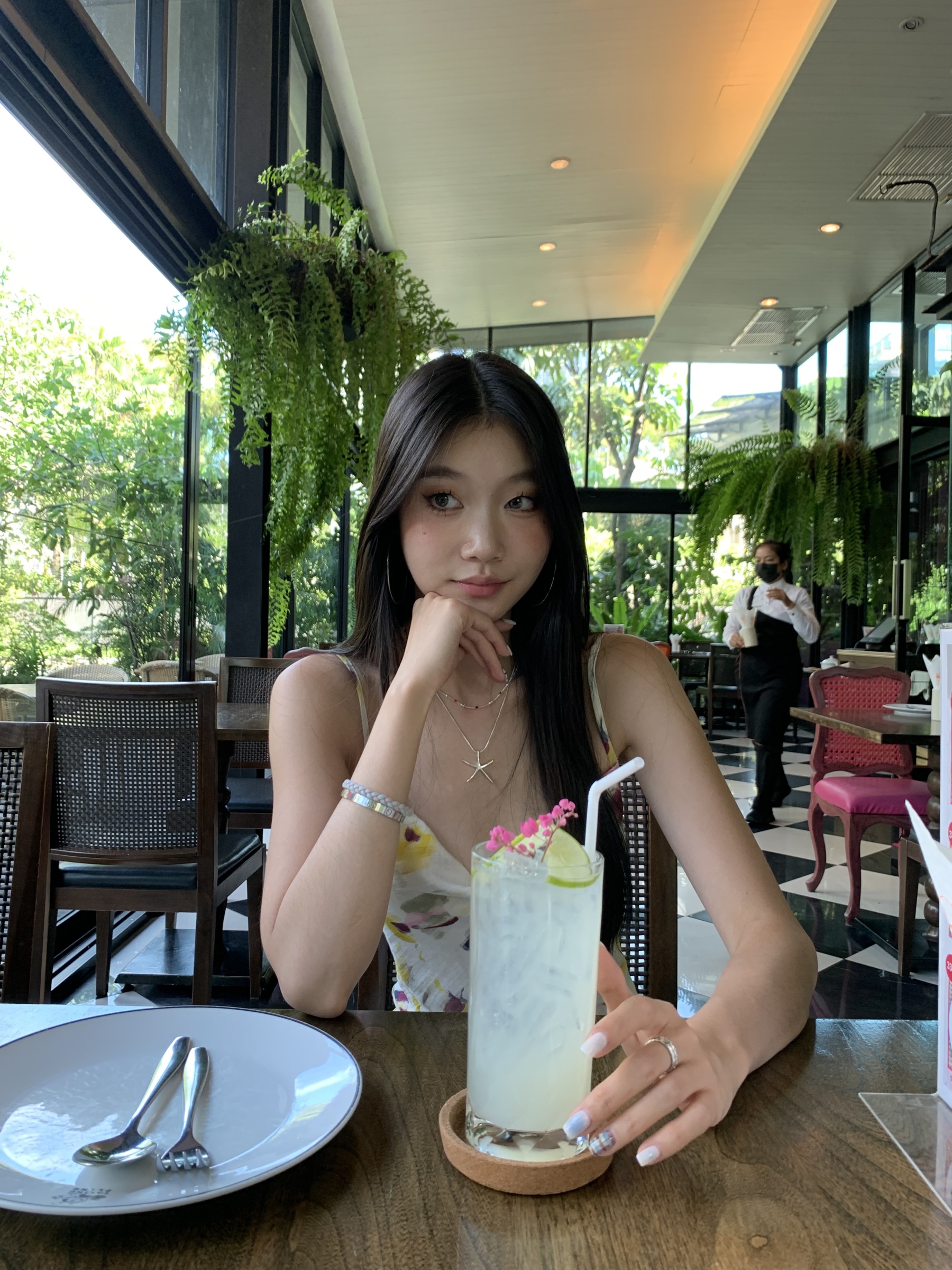 Backless strapless dress, gradient pattern, fishtail dress, comfortable to wear for summer