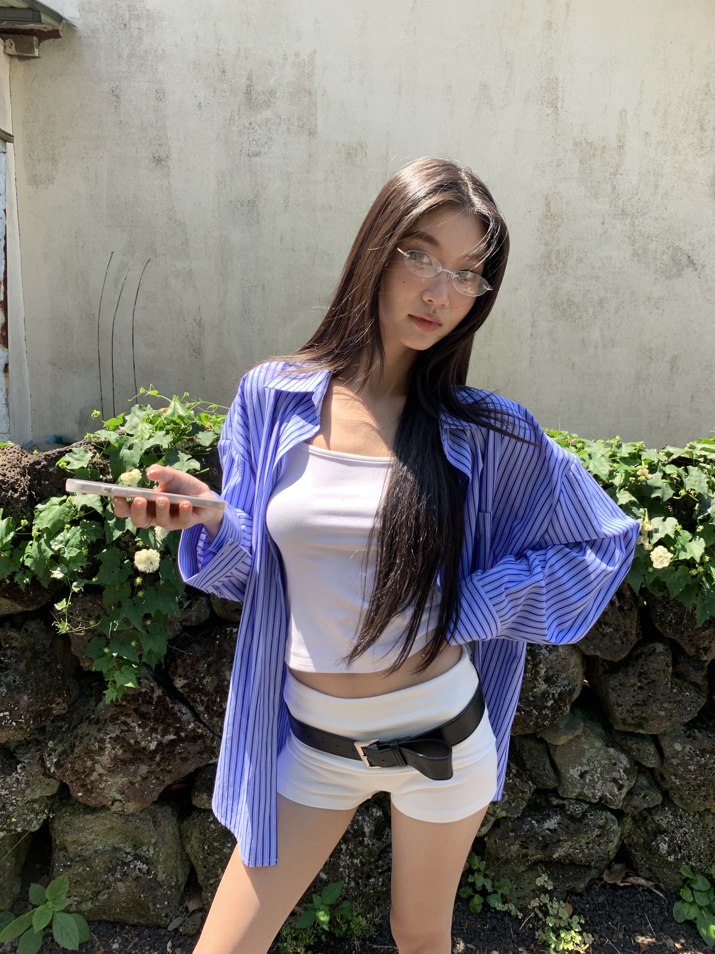 New Look, simple Korean style long-sleeved collared shirt