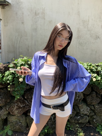 New Look, simple Korean style long-sleeved collared shirt