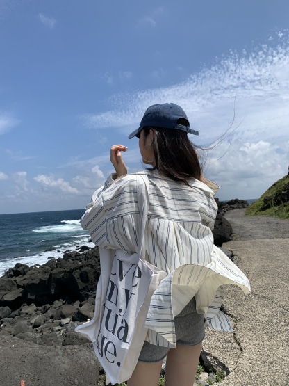 Soft white long-sleeved shirt for autumn