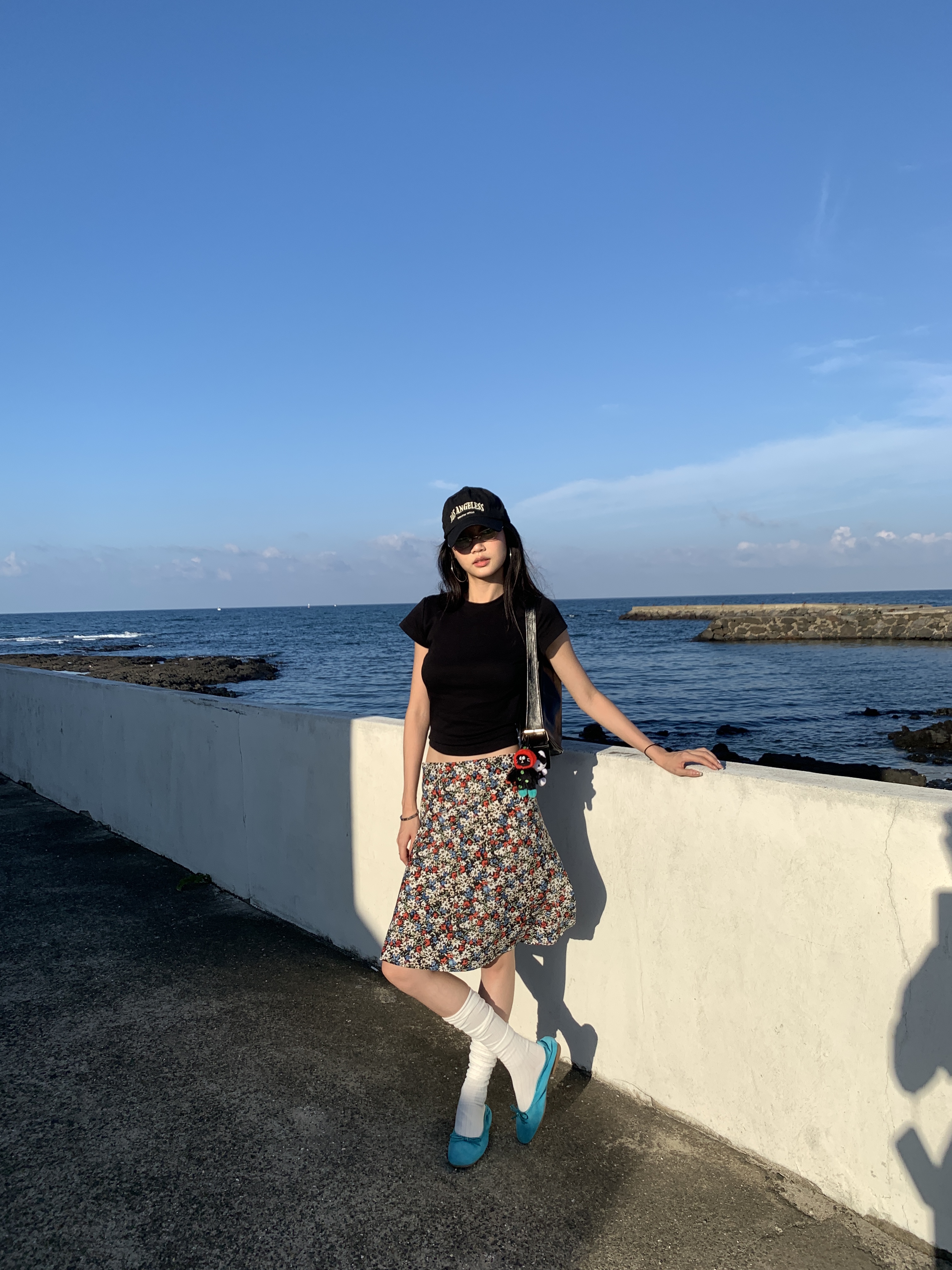 Floral skirt, vintage style, chic design