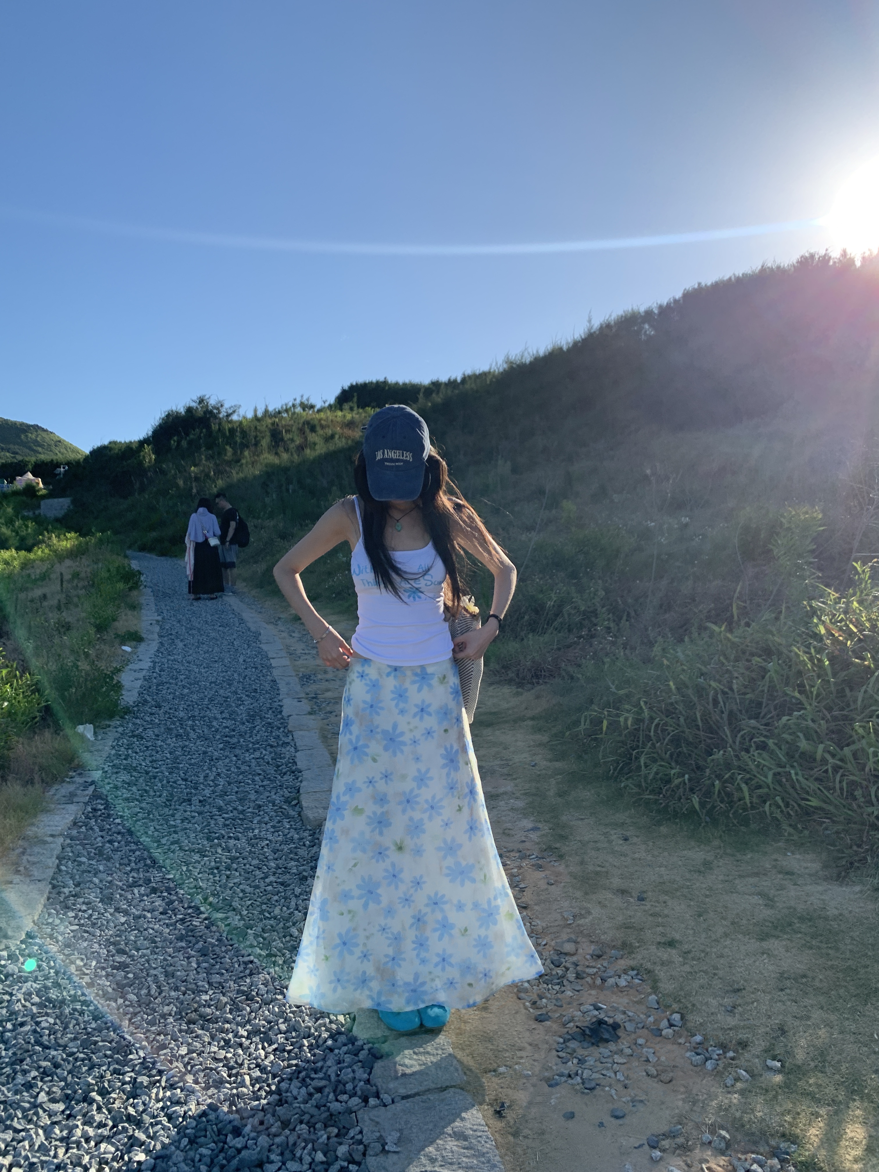 Sexy floral print spaghetti strap top