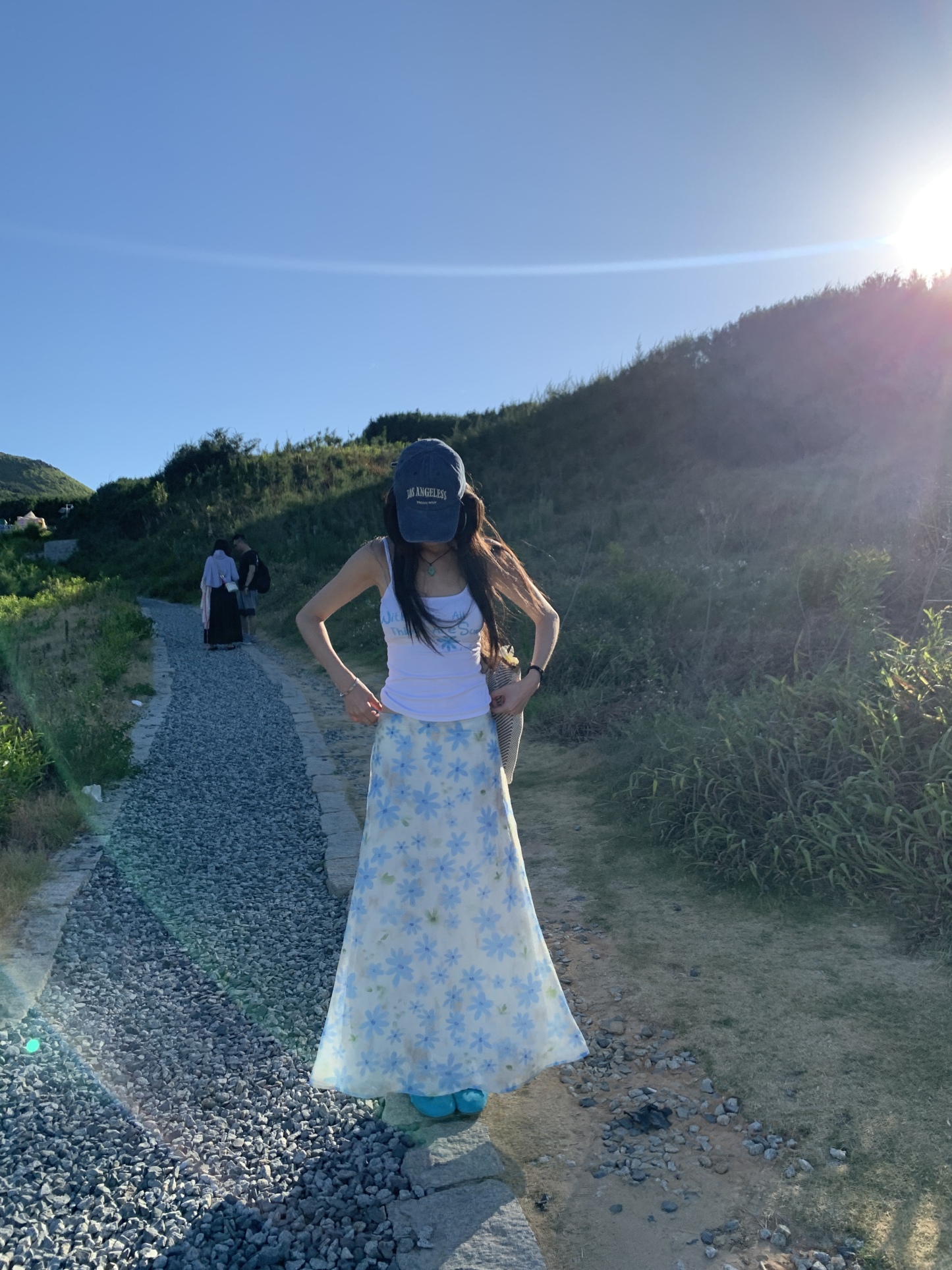 Sexy floral print spaghetti strap top