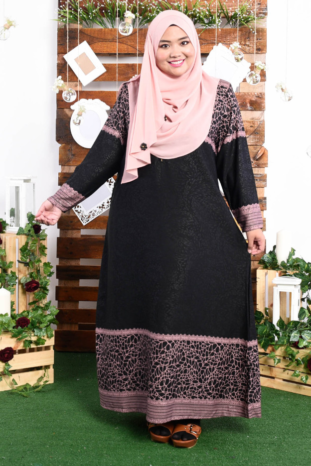 Abaya Raudhah - Purple Plum