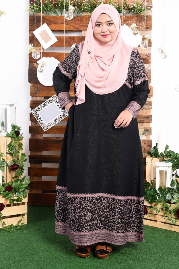 Abaya Raudhah - Purple Plum