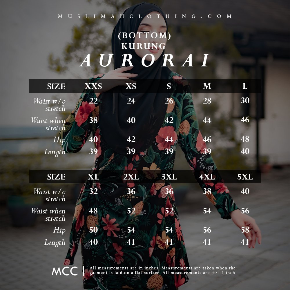 Baju Kurung Aurorai - Navy Blue
