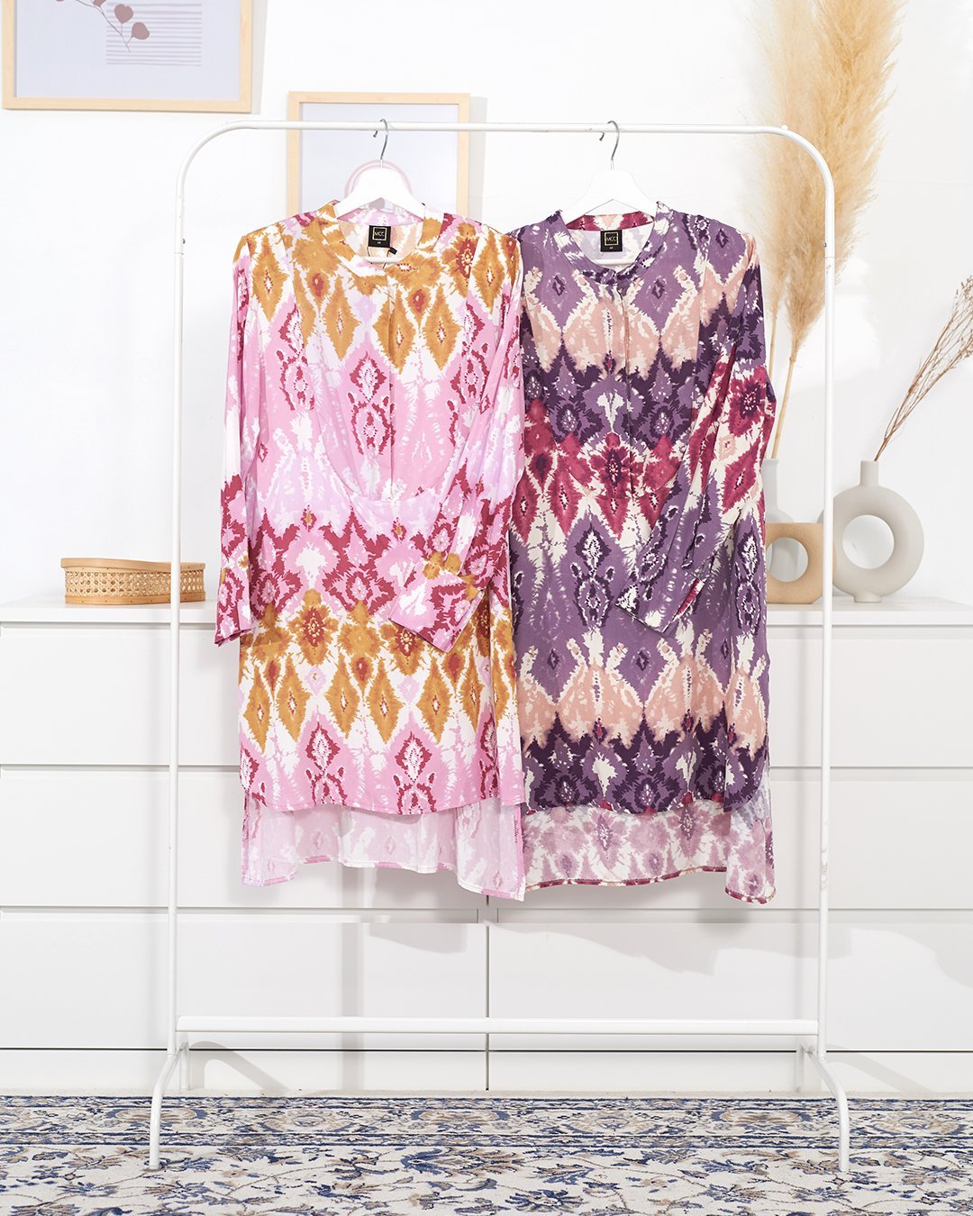 Blouse Tie Dye Fia - Mauve Purple