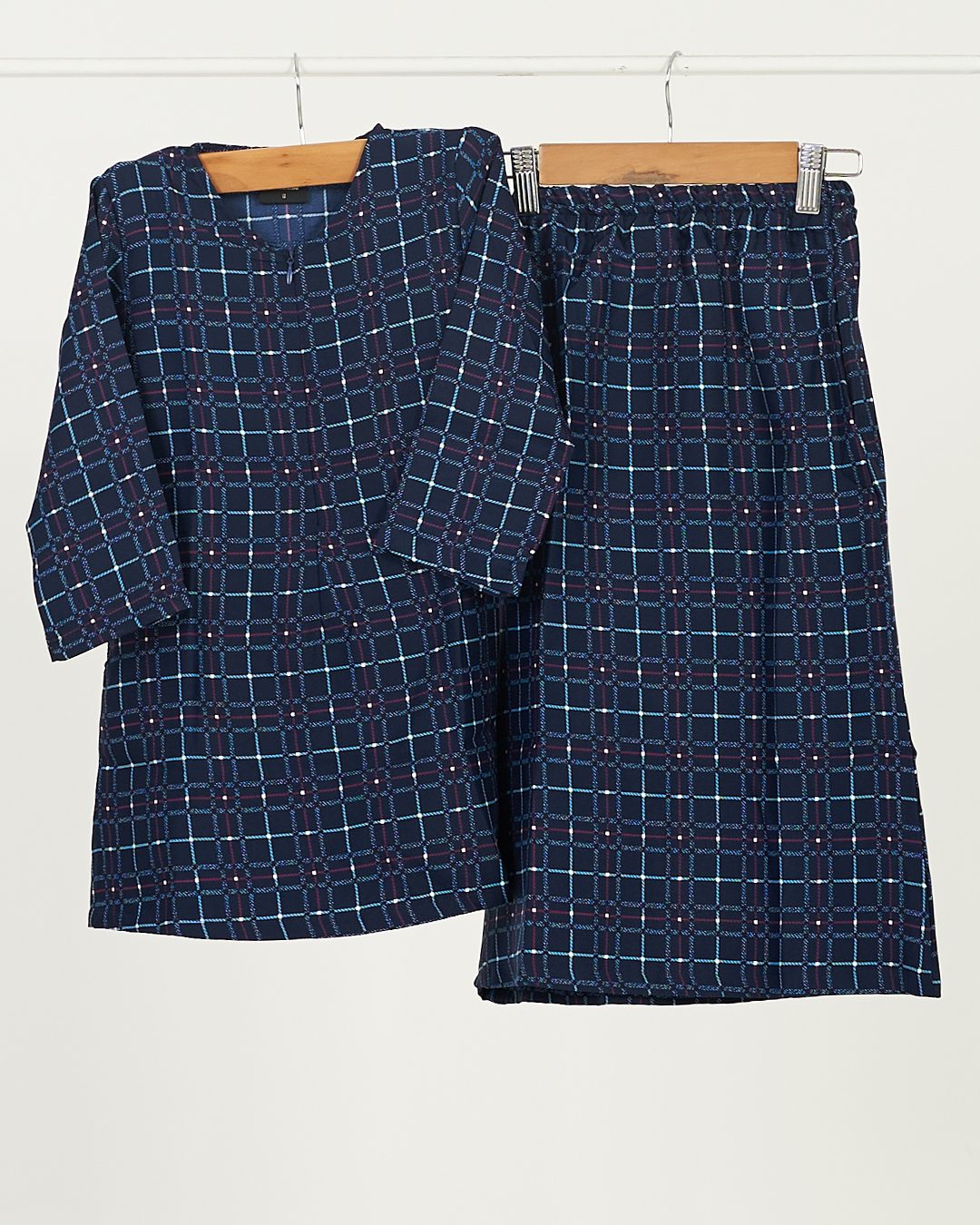 Baju Kurung Pahang Nursela Kids - Navy Blue