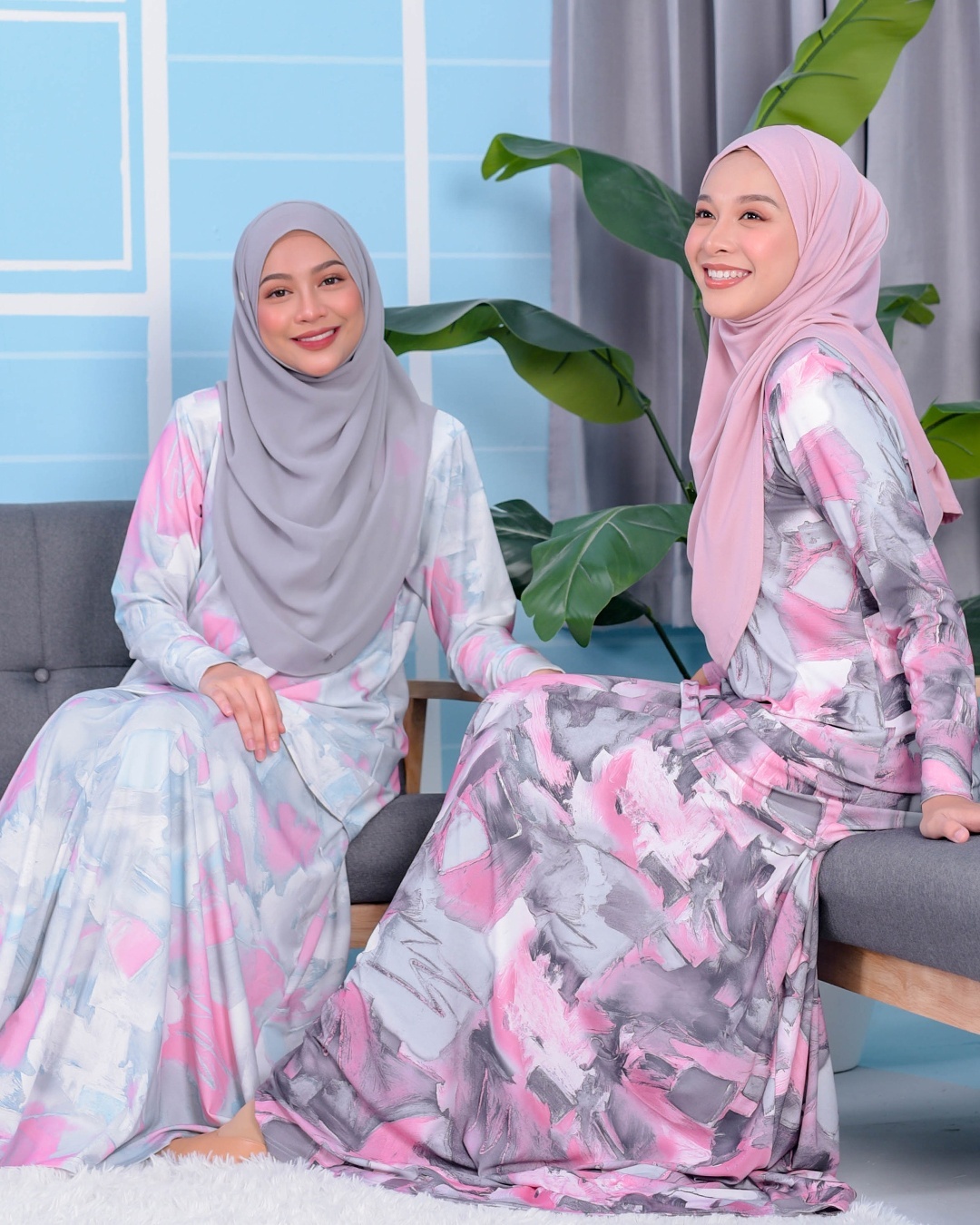 Baju Kurung Premium Printed Lainey - Limestone Sandy