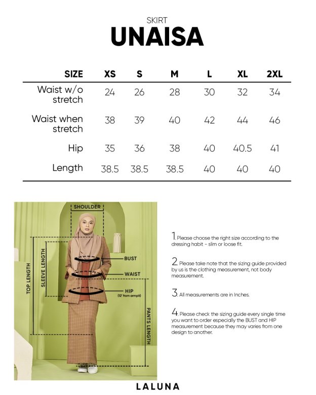 Skirt Unaisa Laluna X MCC - Prussian Blue
