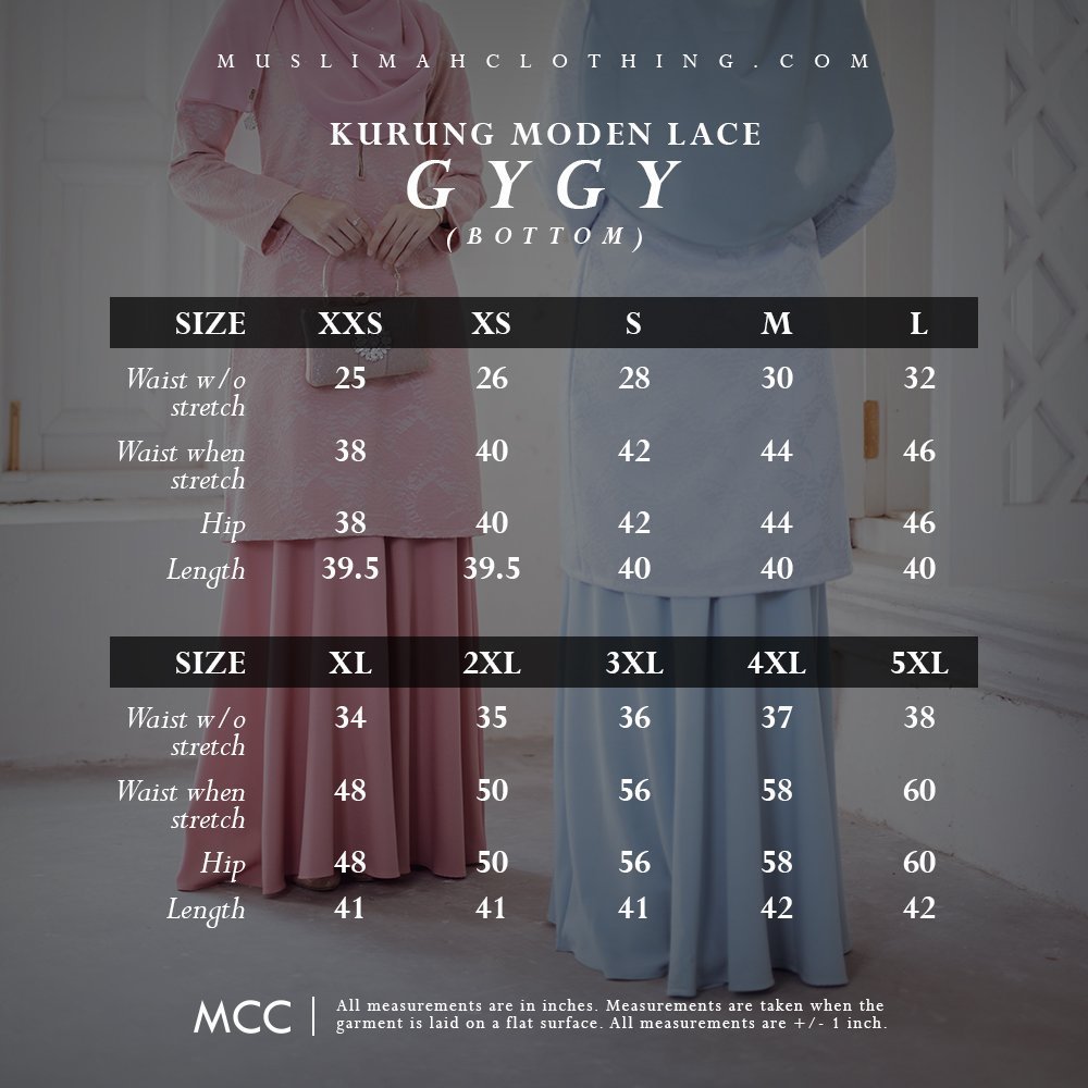 Baju Kurung Moden Lace Gygy - Glorious Sky