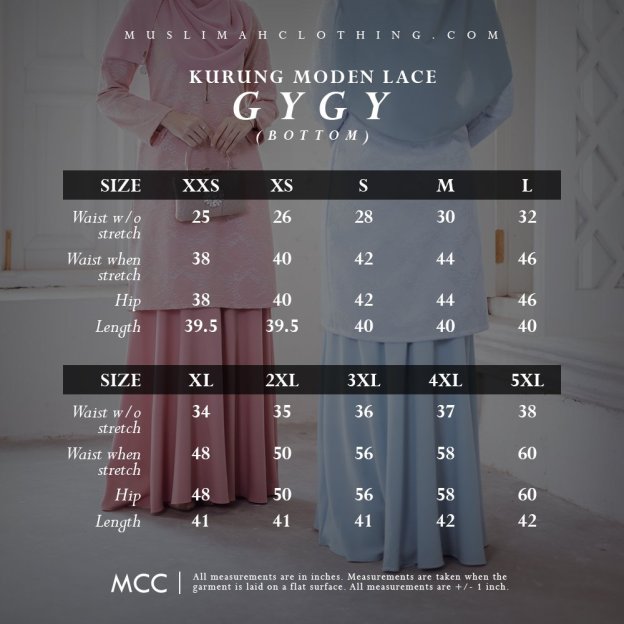 Baju Kurung Moden Lace Gygy - Glorious Sky