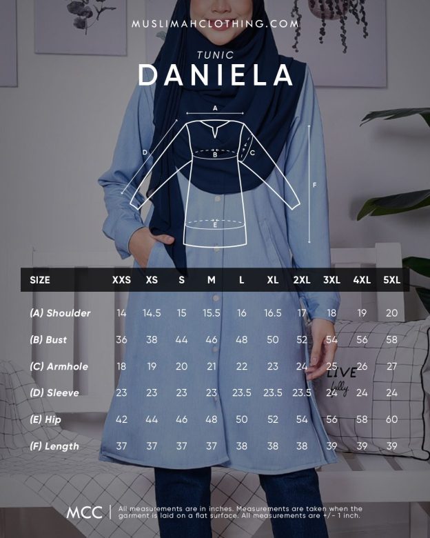 Tunic Denim Daniela - Flame Blue