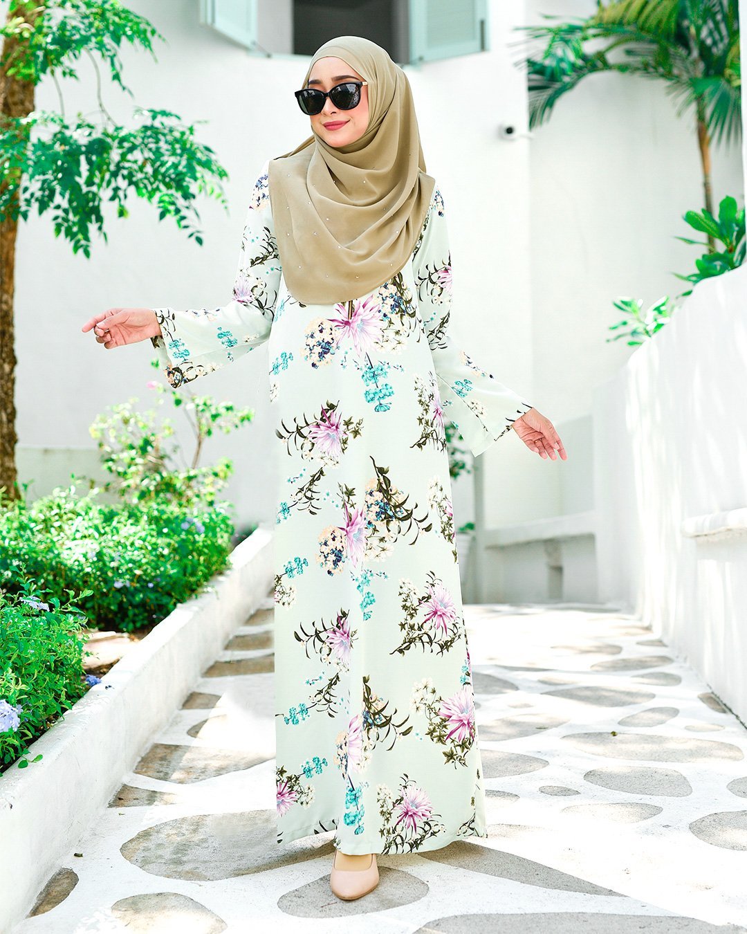 Abaya Abeer - Madeira Green