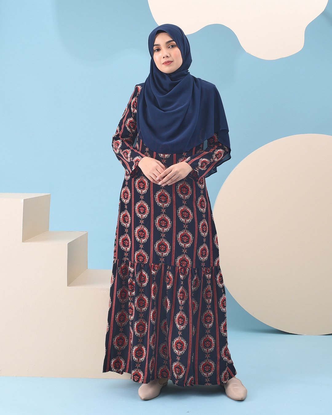 Abaya Ruffle Adalina - Diamond Black