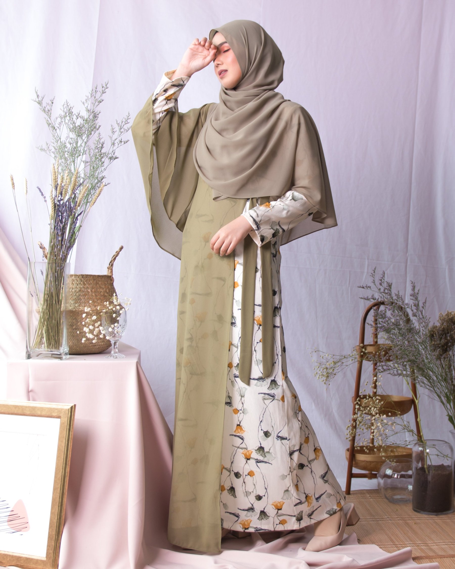 Abaya Adawiyah - Olive Green