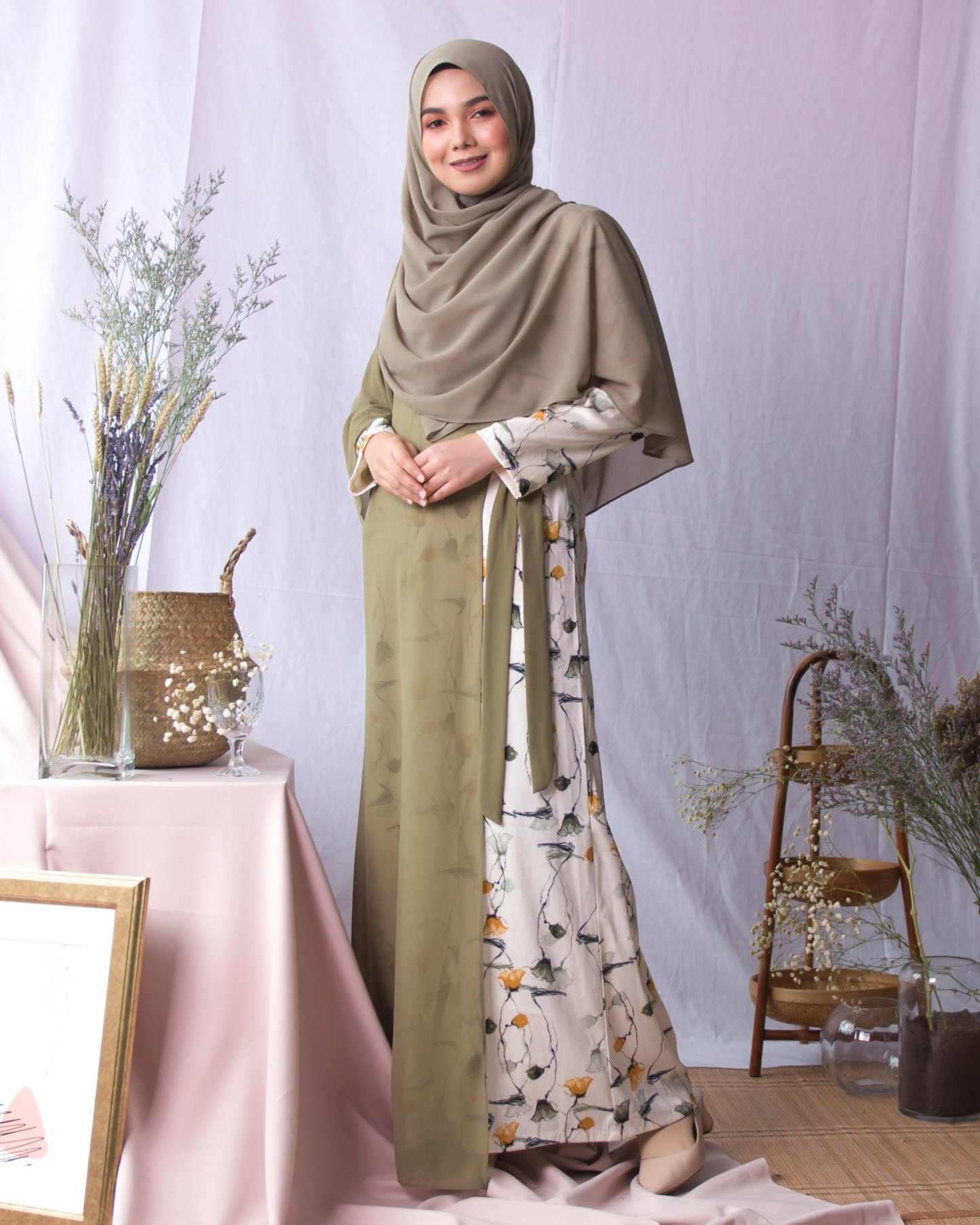 Abaya Adawiyah - Olive Green