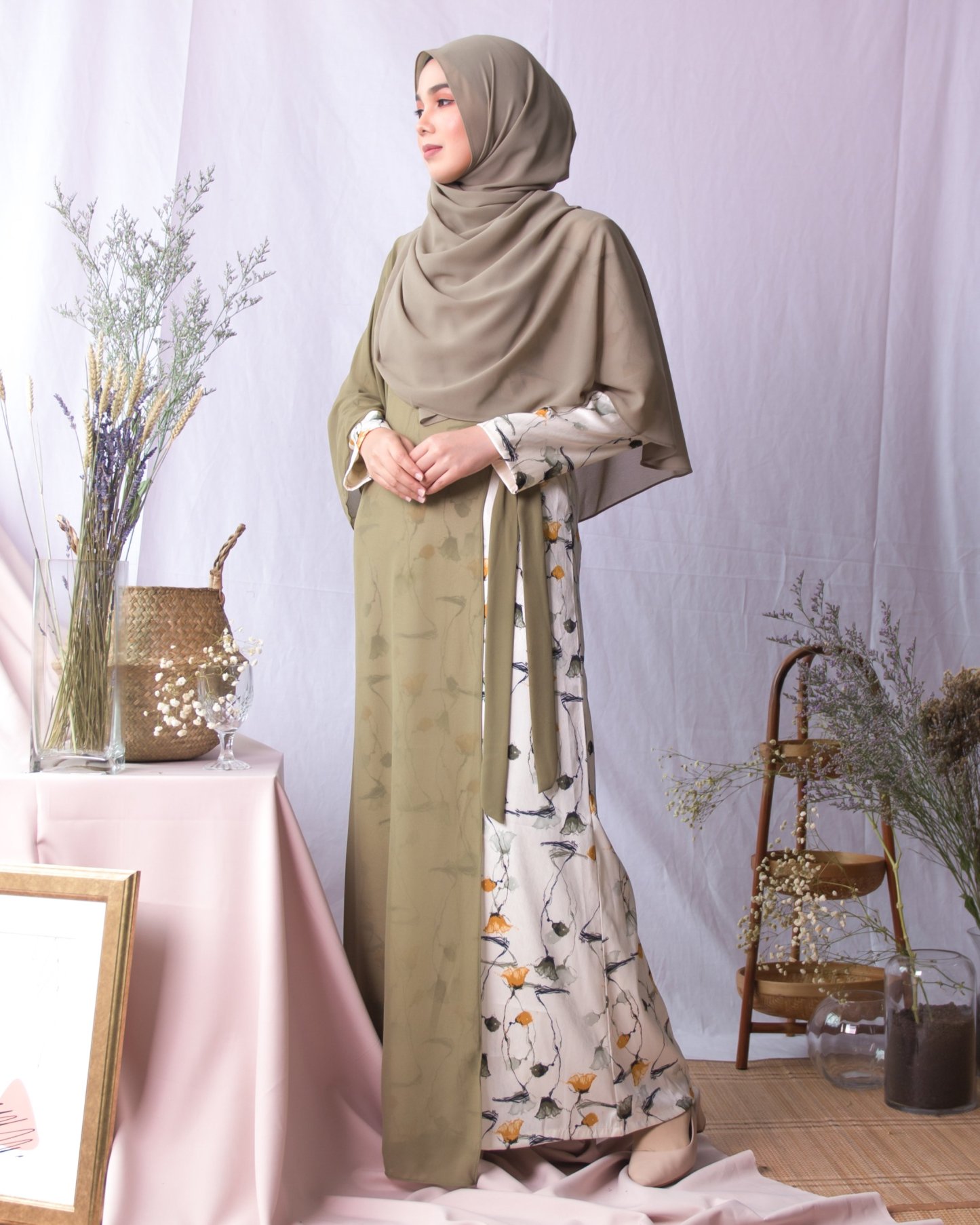 Abaya Adawiyah - Olive Green