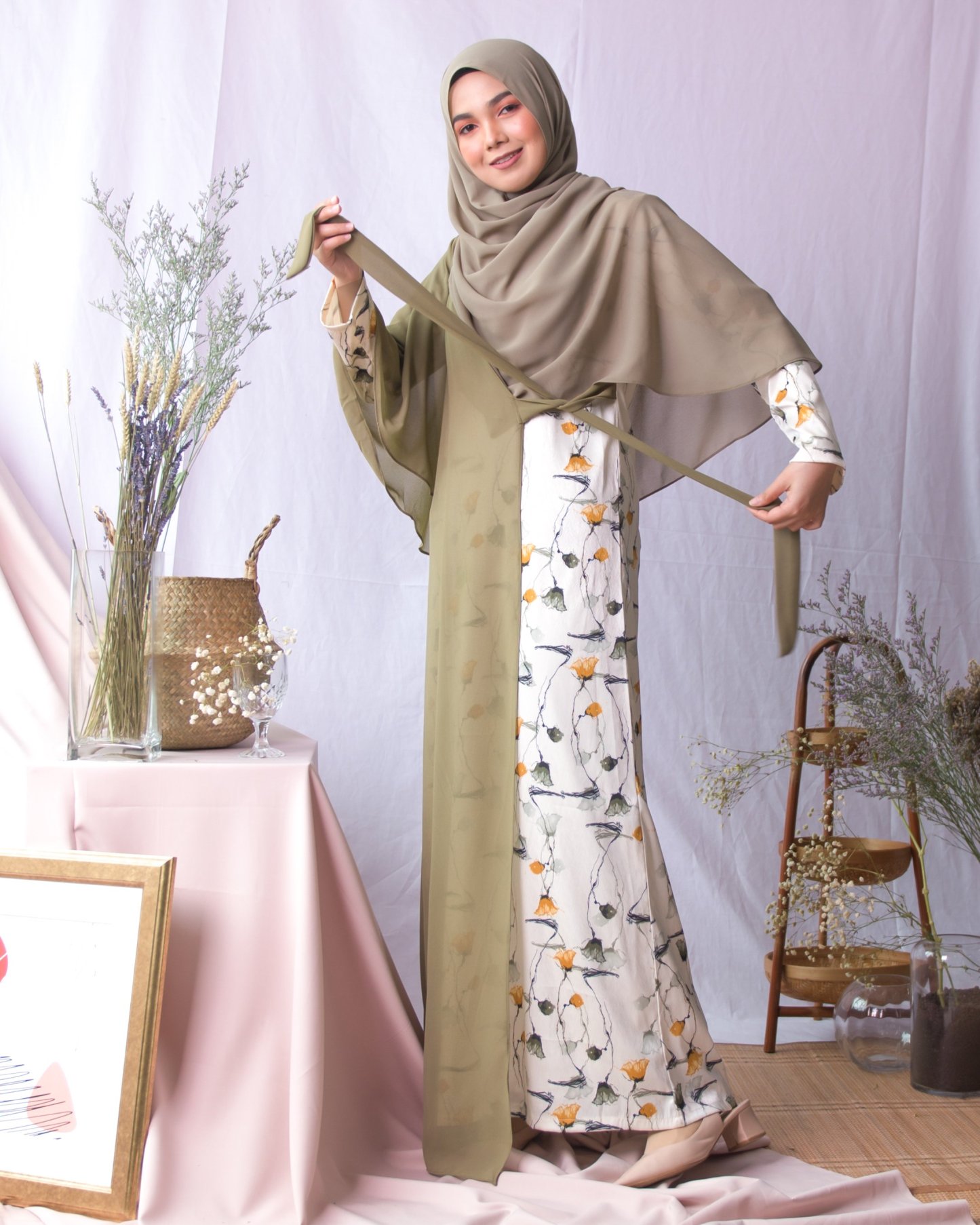 Abaya Adawiyah - Olive Green