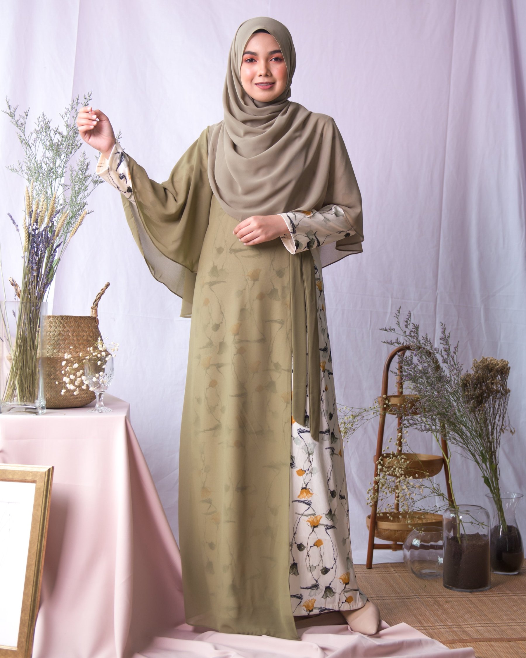 Abaya Adawiyah - Olive Green