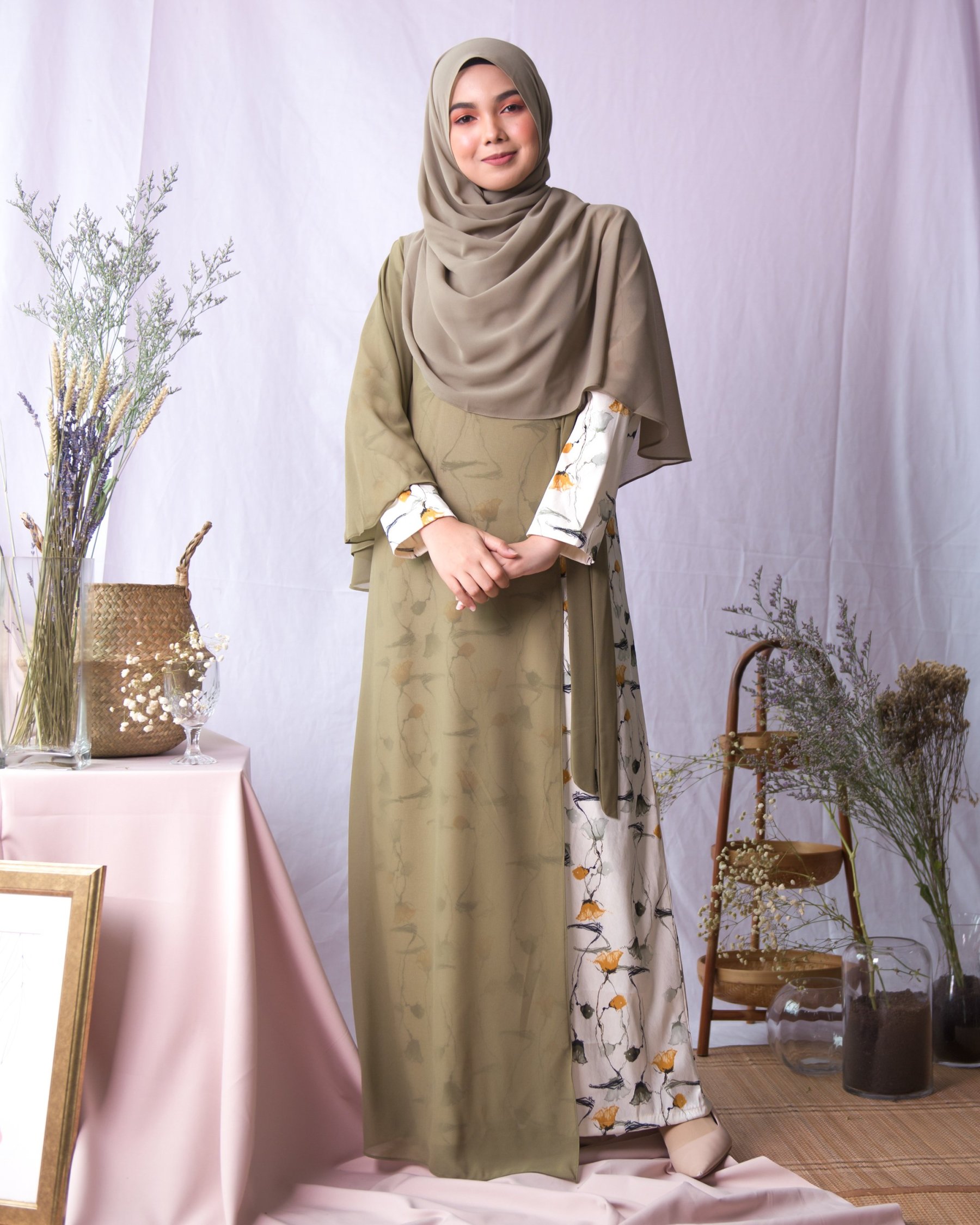 Abaya Adawiyah - Olive Green