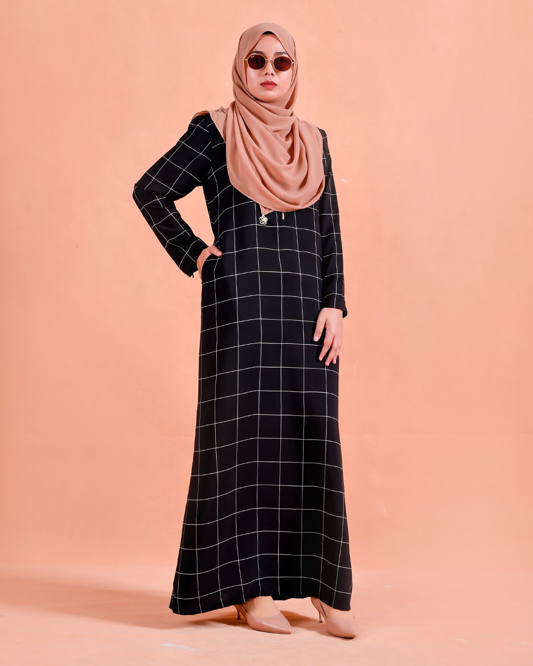 Abaya Alhambra - Oreo Black