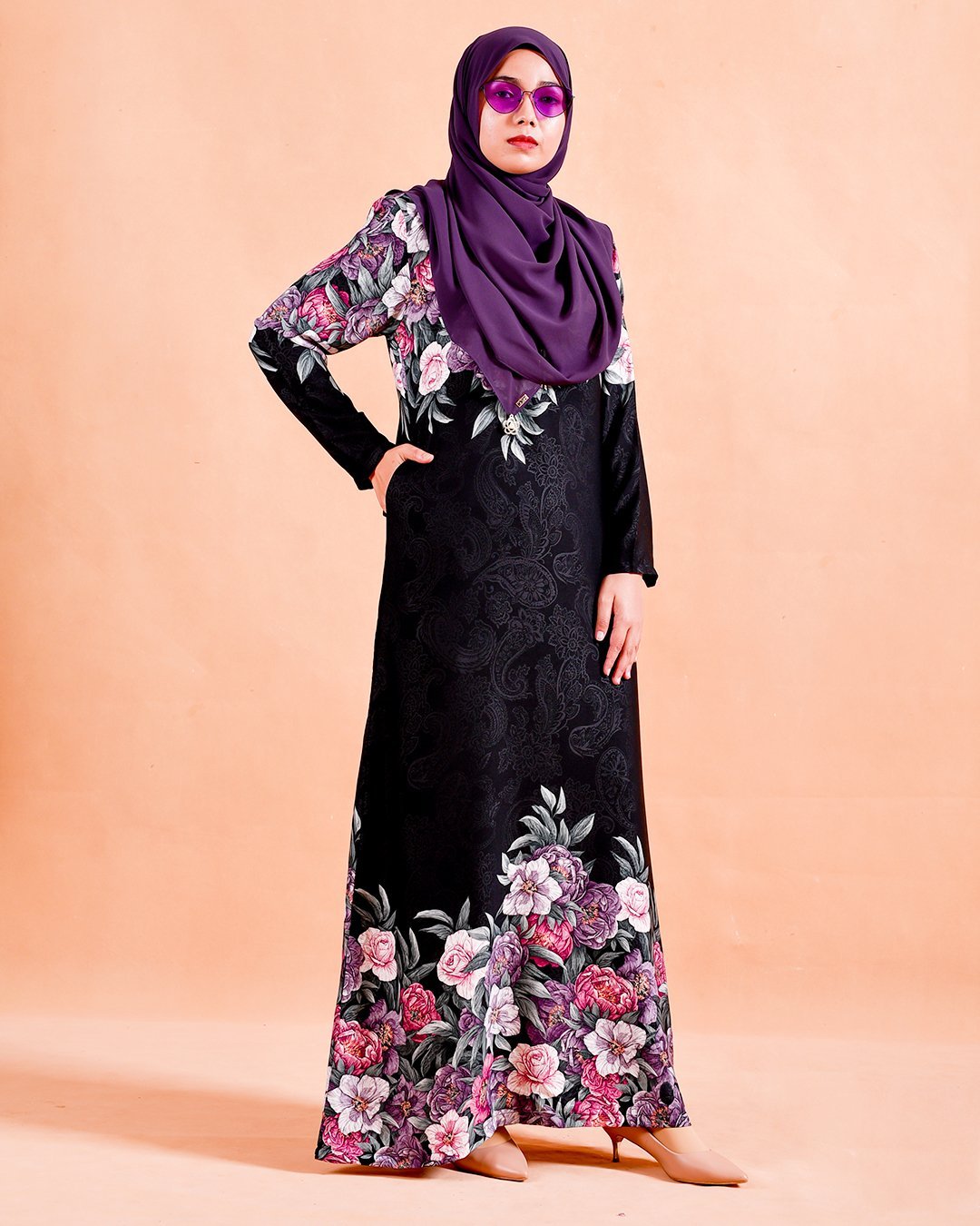 Abaya Alwarda - Star Black