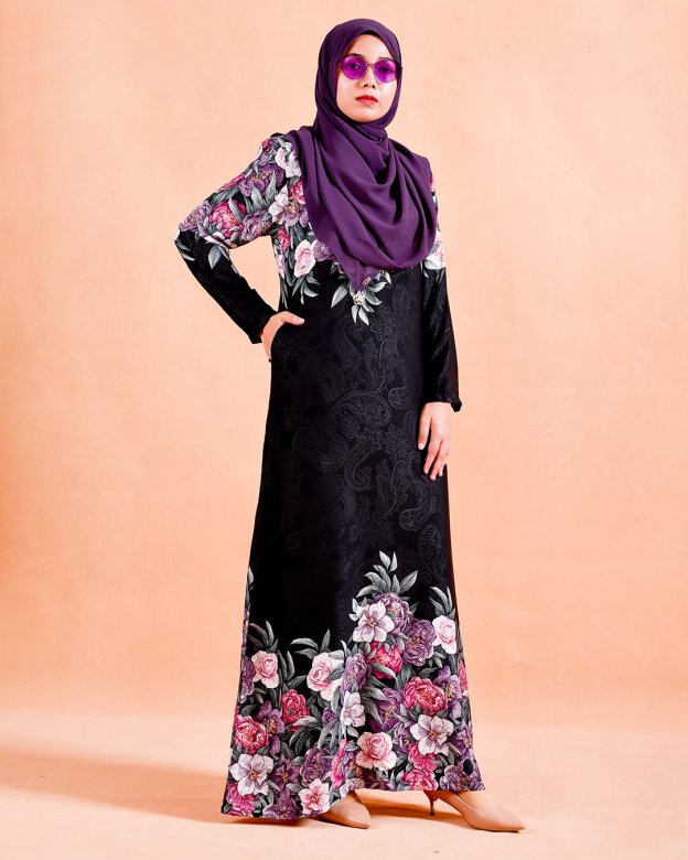 Abaya Alwarda - Star Black
