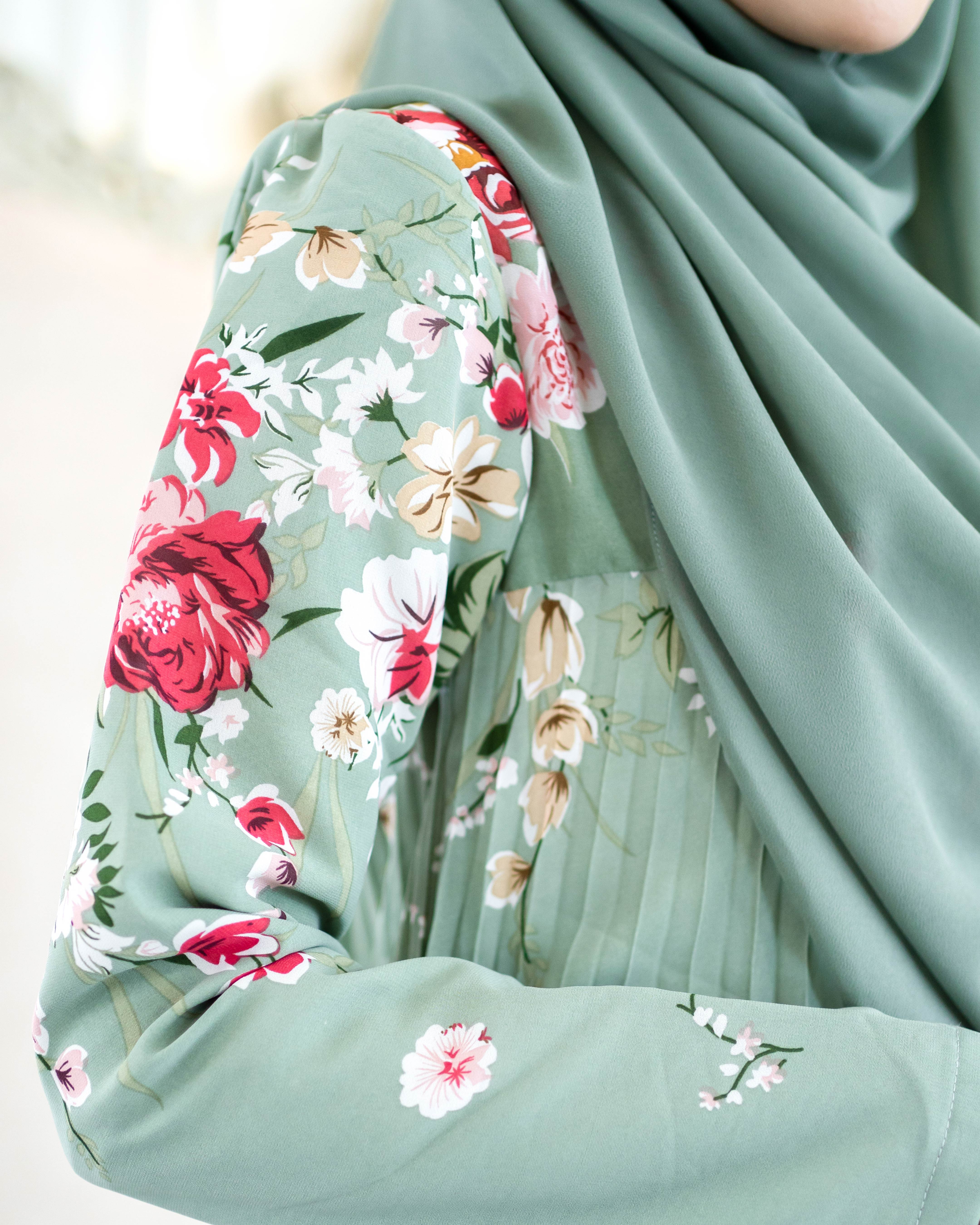 Dress Pleated Anani - Fern Green